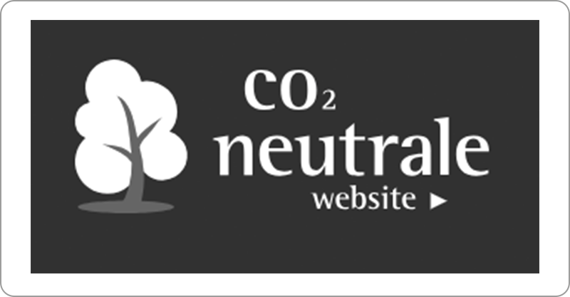 Screenshot of a tree and the text “CO2 neutrale”, a symbol of the CO2 neutral certificate