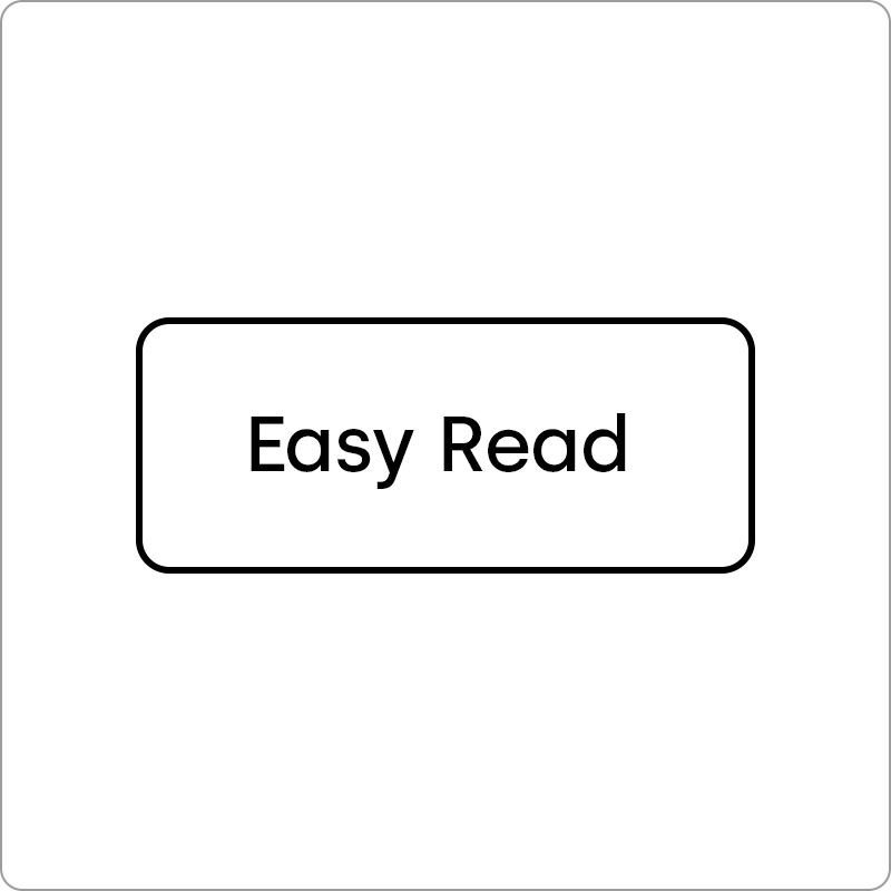 Screenshot of the button to easy read