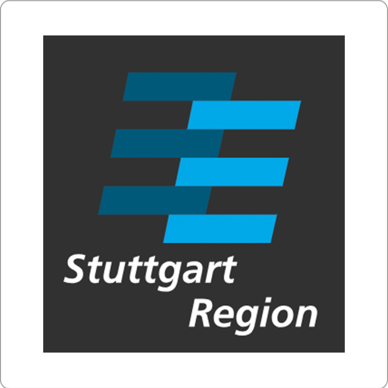 Screenshot of the blue Stuttgart Region logo